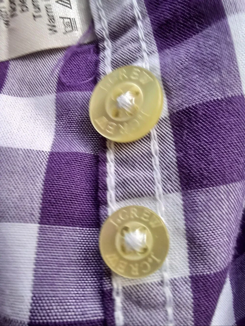 Men's Purple Check Button-Down Shirt